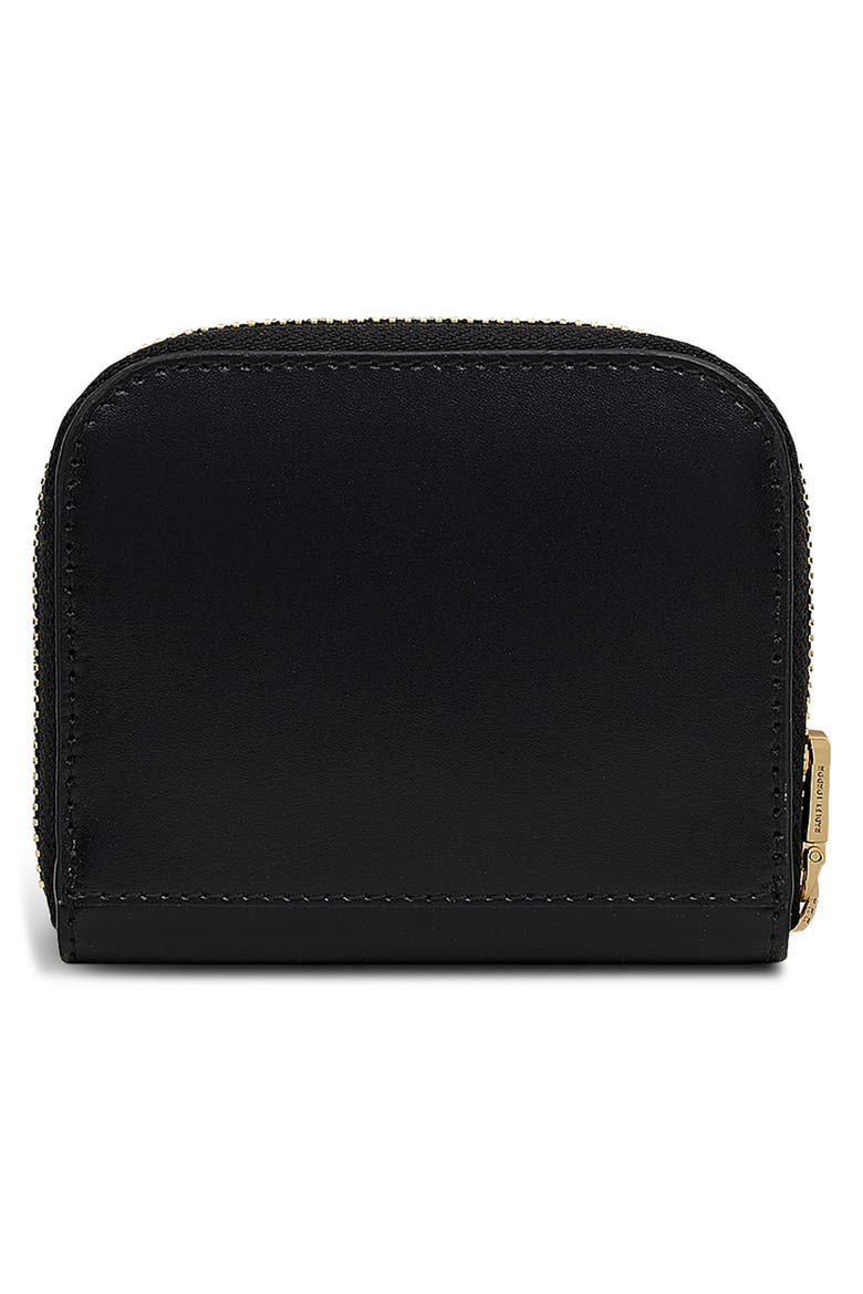 Small Percy Grove Leather Zip Wallet, Alternate, color, BLACK
