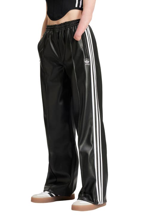 Firebird Faux Leather Track Pants