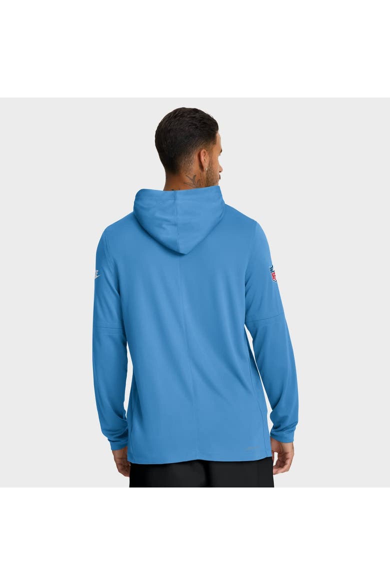 Men's Nike Light Blue Tennessee Titans Oilers Throwback Alt Pack Performance Long Sleeve Hoodie T-Shirt, Alternate, color, Light Blue