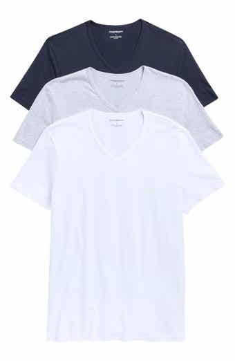 3-Pack Cotton V Neck Undershirts