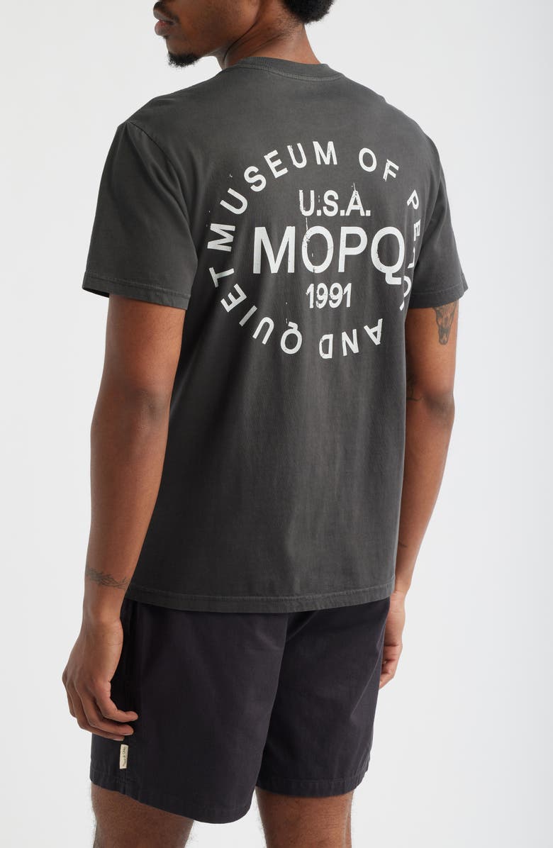 Museum of Peace & Quiet Stamp Graphic T-Shirt, Alternate, color, Black