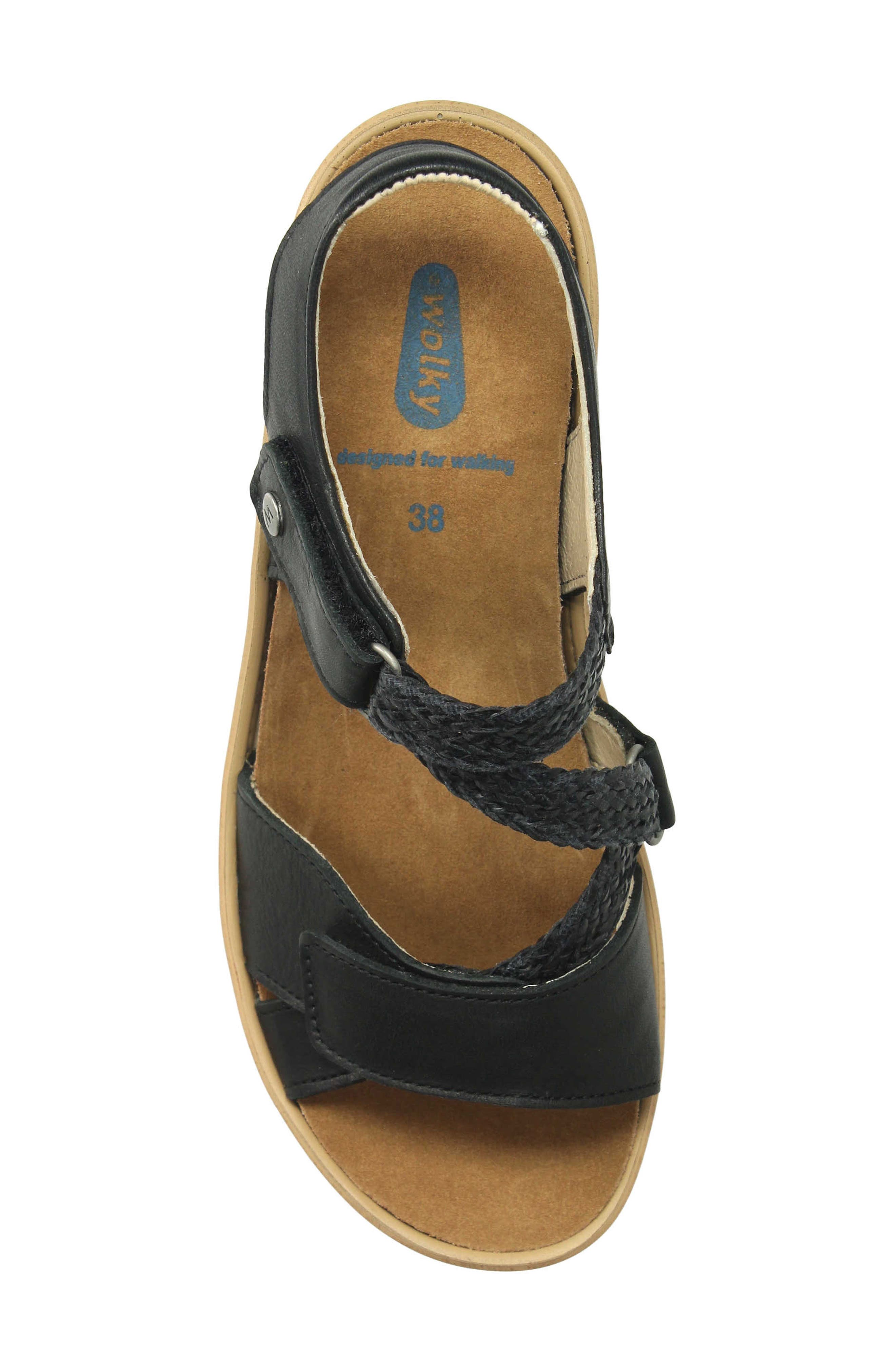 Wolky La Jolla Ankle Strap Platform Wedge Sandal, Alternate, color, 