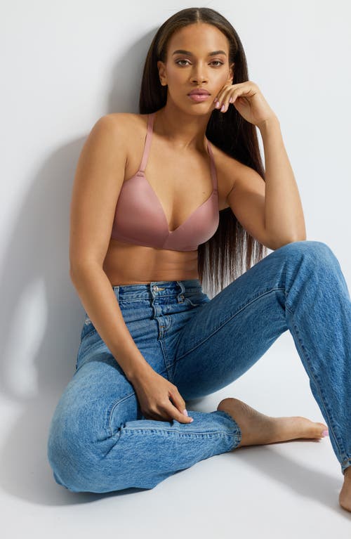 B.tempt'd By Wacoal Future Foundation Wireless T-shirt Bra In Brown