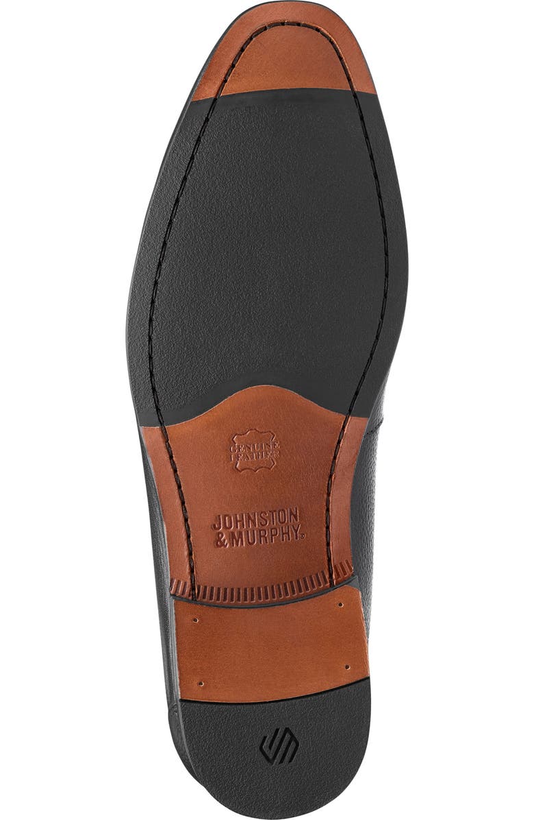 Johnston & Murphy Higgins Penny Loafer, Alternate, color, Black Full Grain