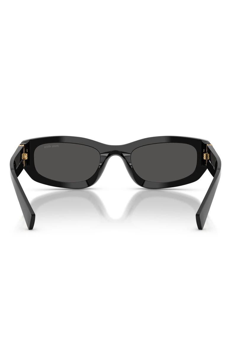 Miu Miu 53mm Irregular Sunglasses, Alternate, color, 
