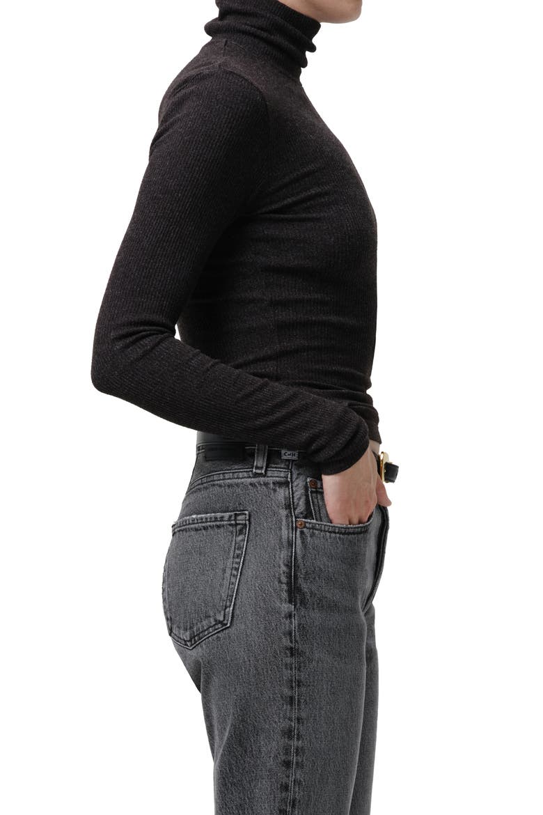Caradene Turtleneck, Alternate, color, DARK HEATHER CHARCOAL