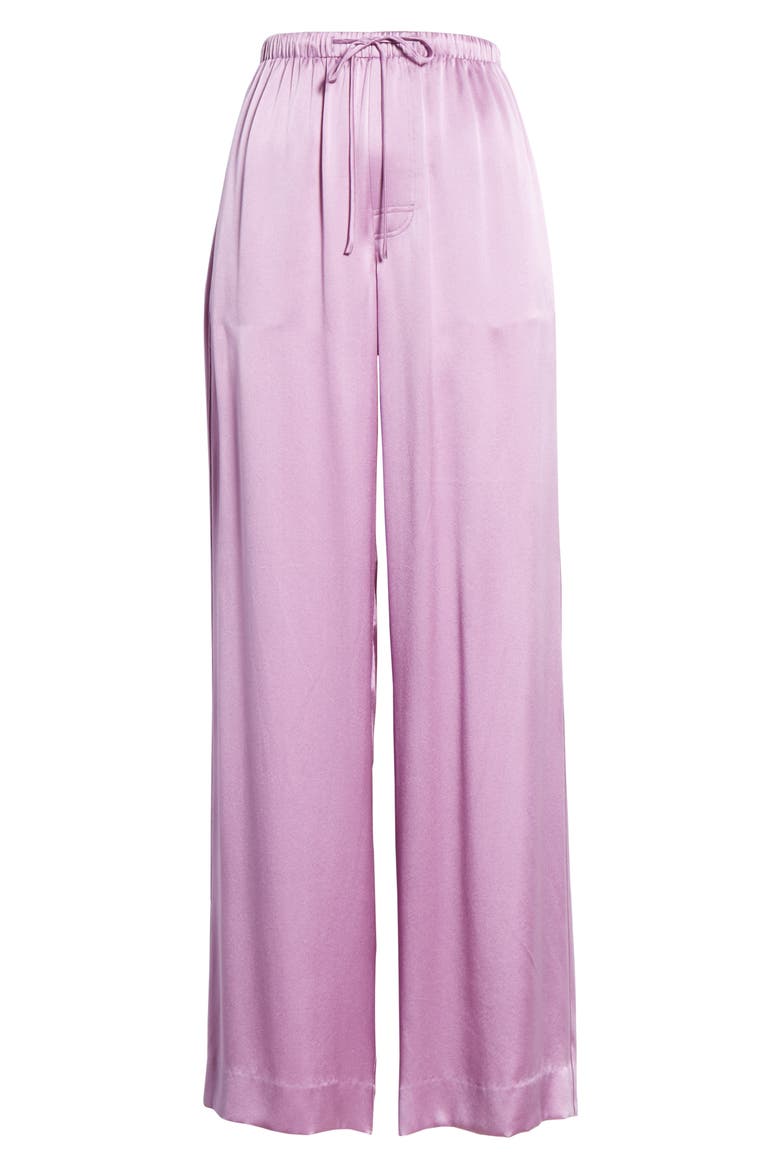 Silk Drawstring Pants, Alternate, color, VERBANA