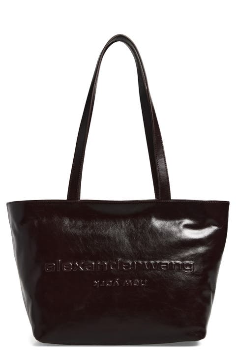 Medium Punch Leather Tote Bag