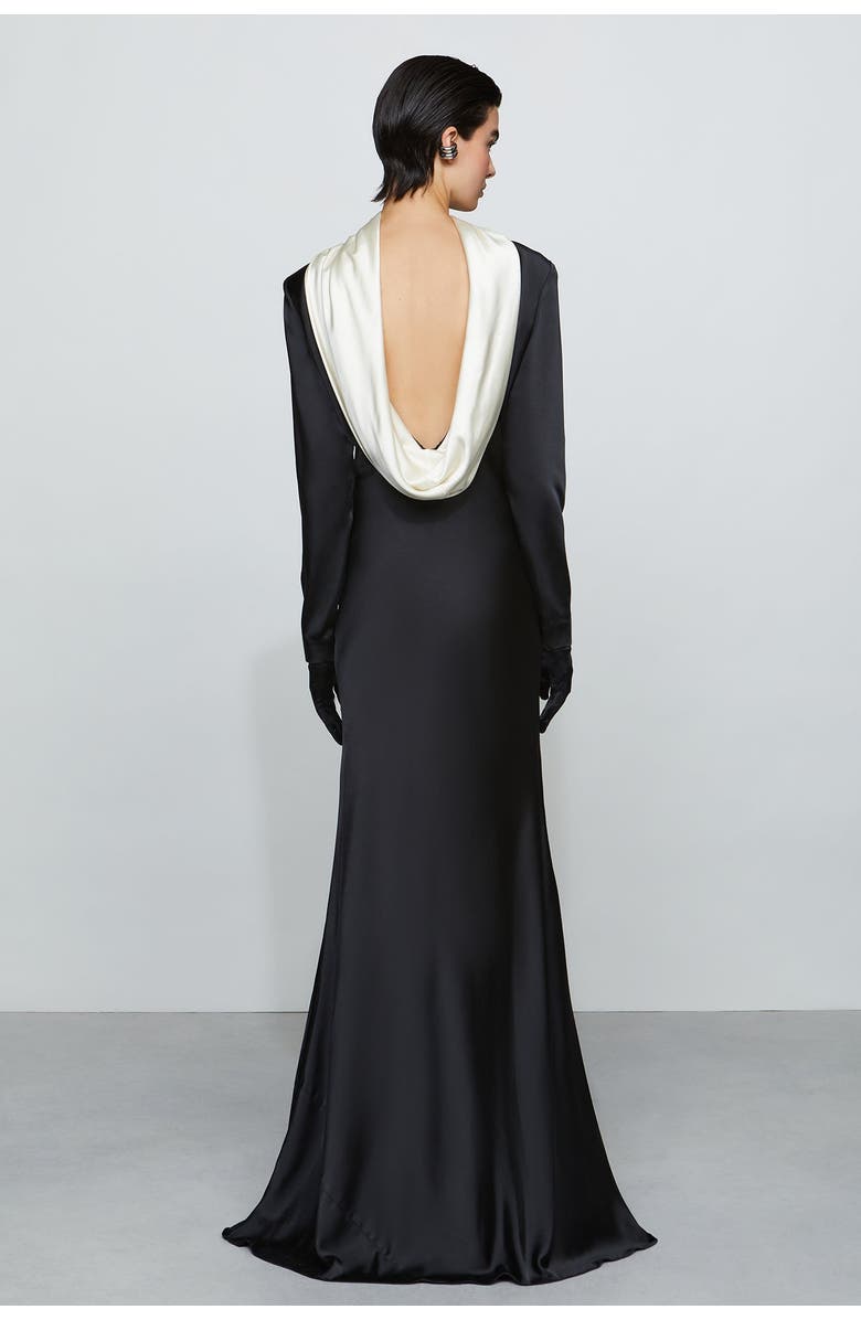 Et Ochs Allegra Gown, Alternate, color, Black/Ivory