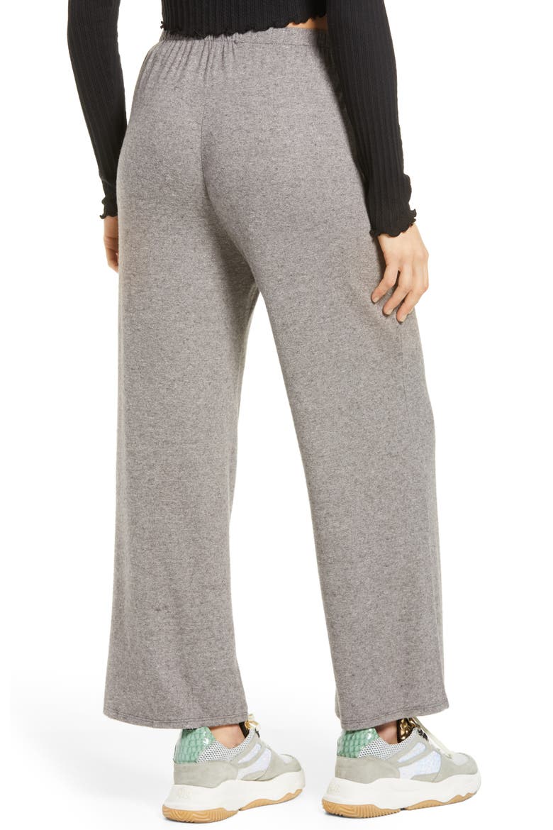 All In Favor Wide Leg Lounge Pants, Alternate, color, BLACK IVORY