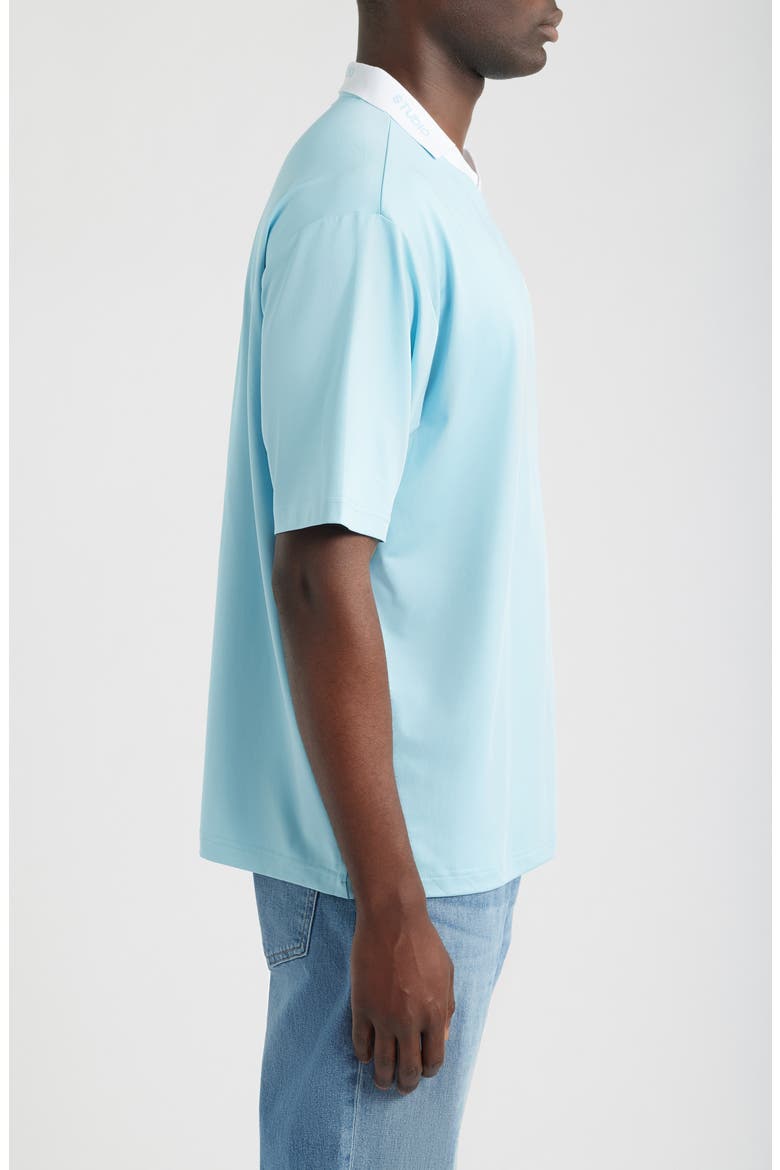Santo Flipped Jersey Polo, Alternate, color, LIGHT BLUE