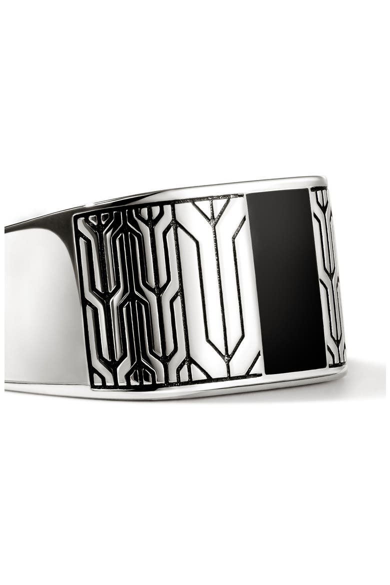Icon 50 Signet Ring, Alternate, color, BLACK ONYX