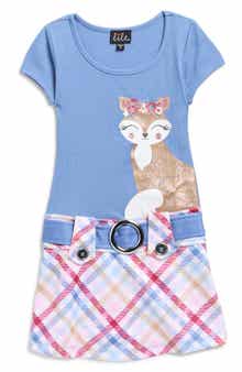 Zunie Kids' Short Sleeve Twofer Dress