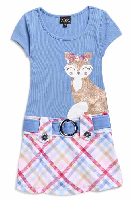 Zunie Kids' Short Sleeve Twofer Dress