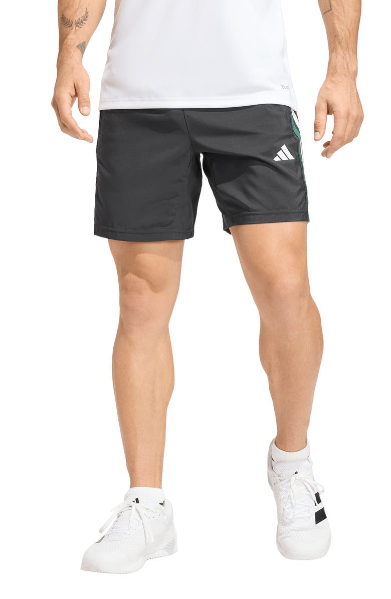 adidas Workout Essentials Base 3-Stripe Shorts, Main, color, 