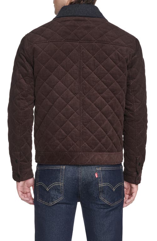 Cole Haan Quilted Shirt Jacket In Animal Print