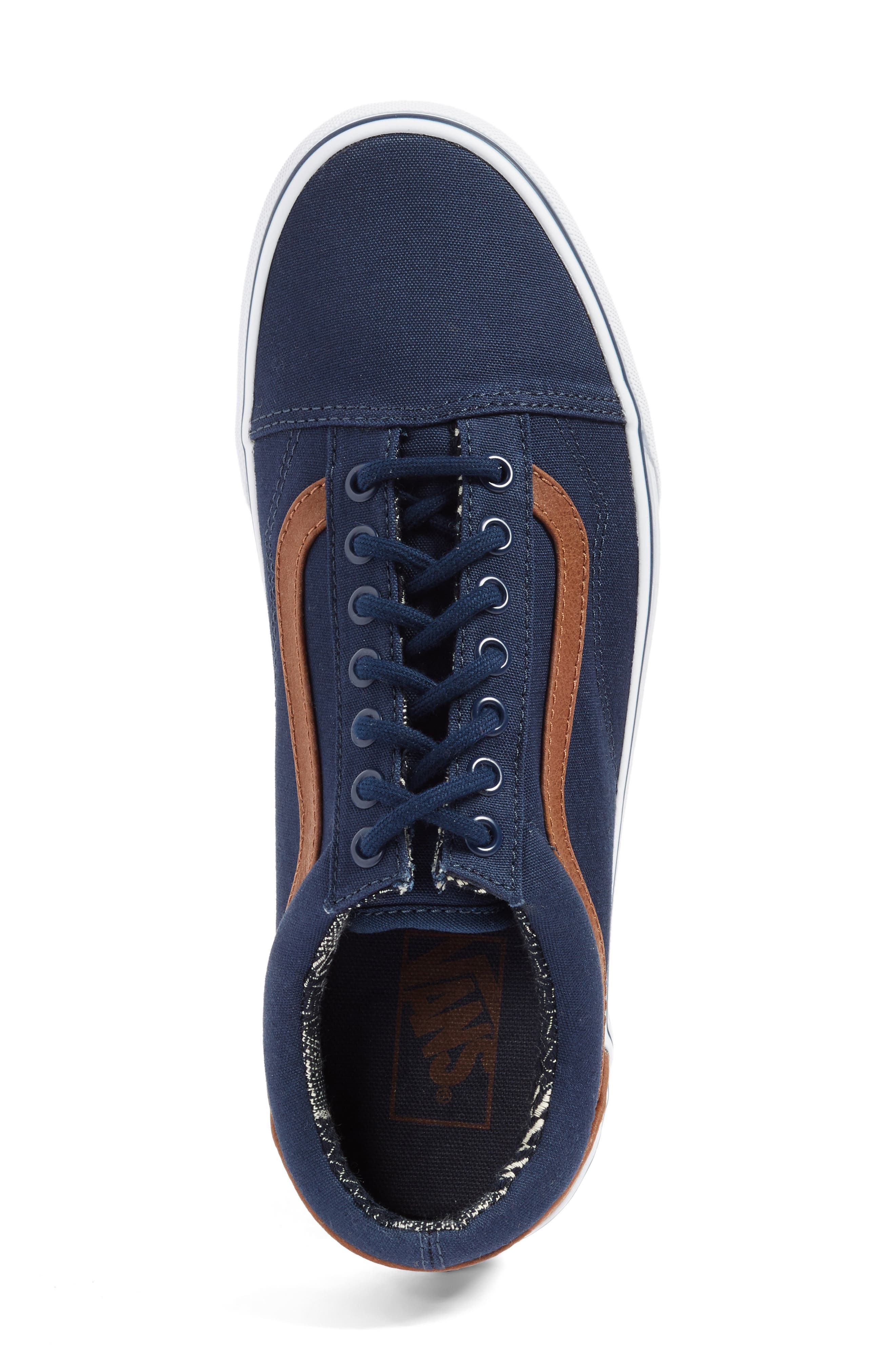 Old Skool Sneaker, Alternate, color, BLUE GREEN