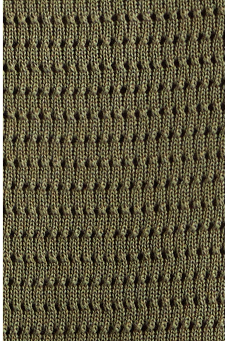 Cotton Mesh Polo Sweater, Alternate, color, OLIVE