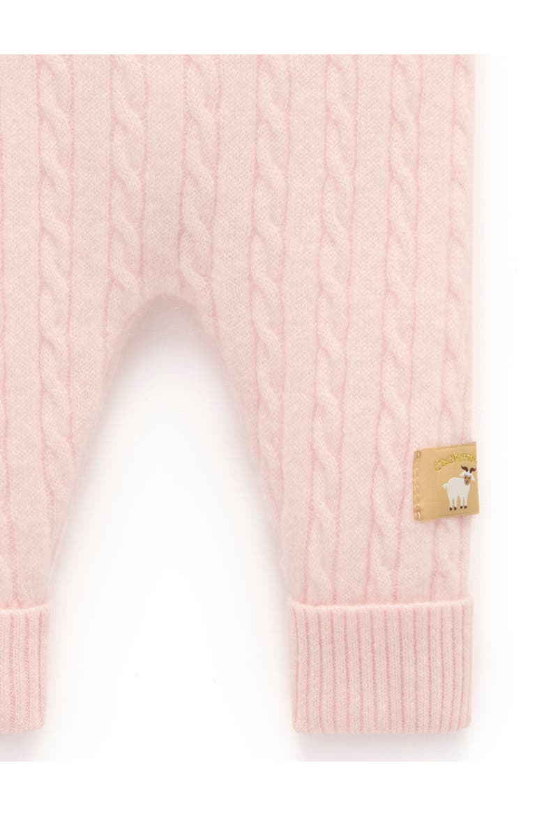 Baby Girl Cashmere Leggings, Alternate, color, Pale Pink Melange