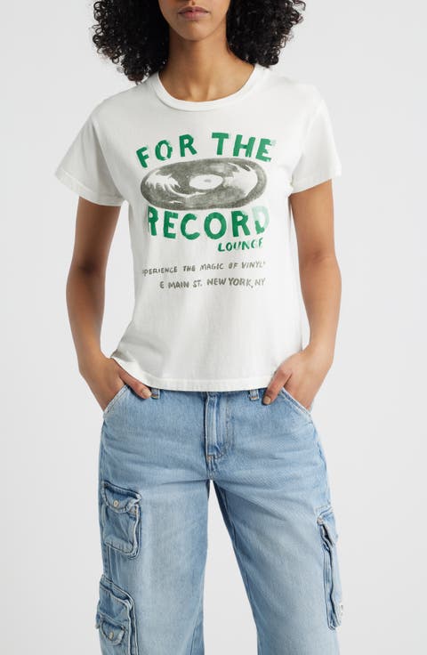 For the Record Solo Cotton Graphic T-Shirt