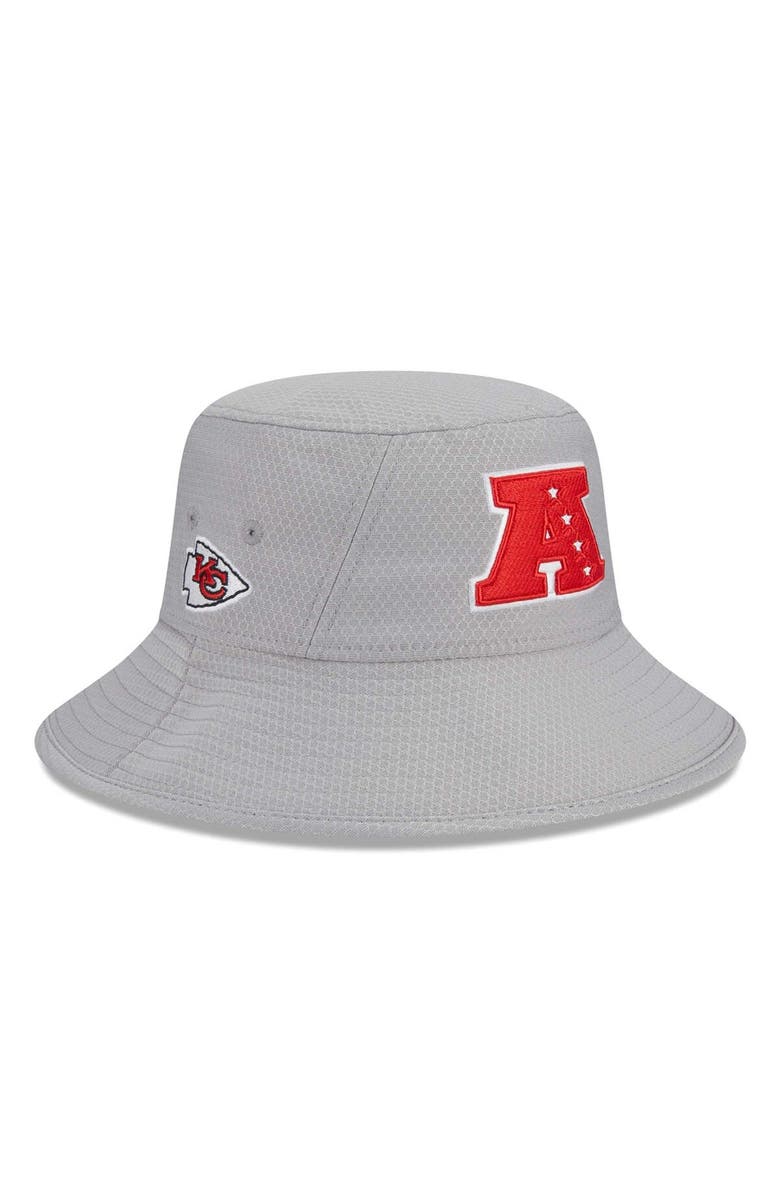 New Era Men's New Era Gray Kansas City Chiefs 2024 Pro Bowl Bucket Hat, Main, color, 