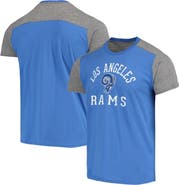 Majestic Threads Men's Majestic Threads Royal/Heathered Gray Los Angeles Rams Gridiron Classics Field Goal Slub T-Shirt
