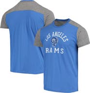 Majestic Threads Men's Majestic Threads Royal/Heathered Gray Los Angeles Rams Gridiron Classics Field Goal Slub T-Shirt