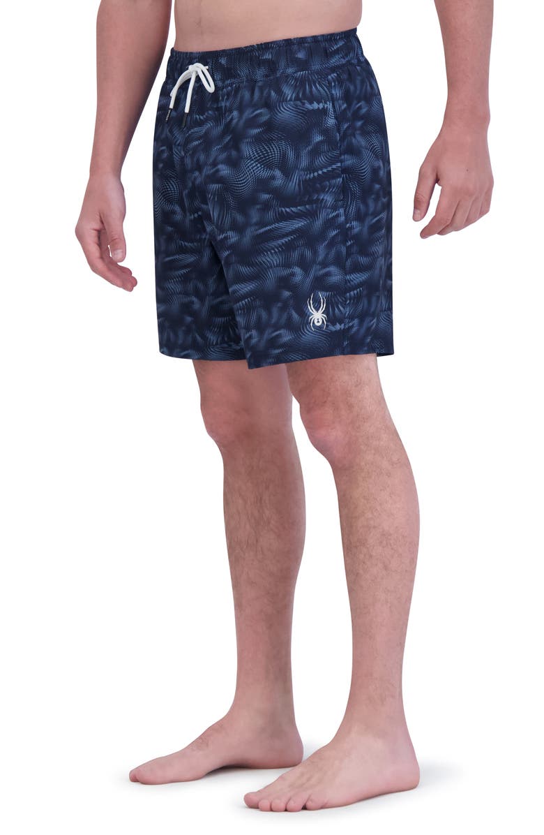 Spyder 7-Inch Volley Swim Shorts, Alternate, color, Dress Blue