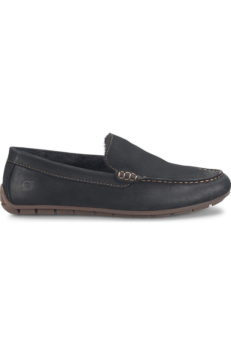 Børn Allan Genuine Shearling Moc Slipper, Main, color,