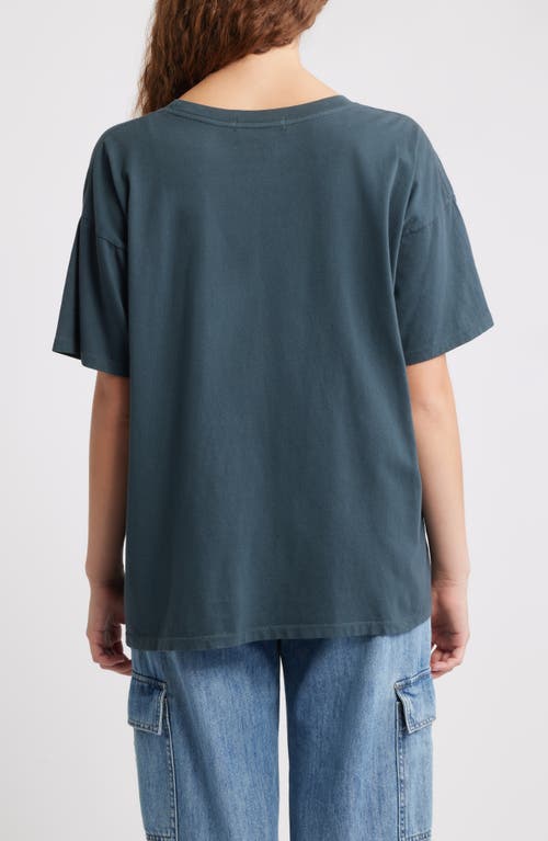Daydreamer Diego's Body Shop Cotton Graphic T-shirt In Blue