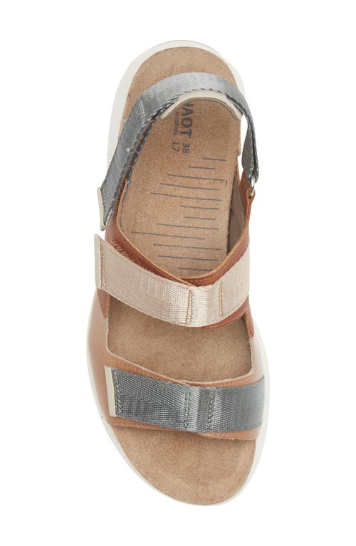 Naot Odyssey Slingback Sandal In Tan/latte/ivory