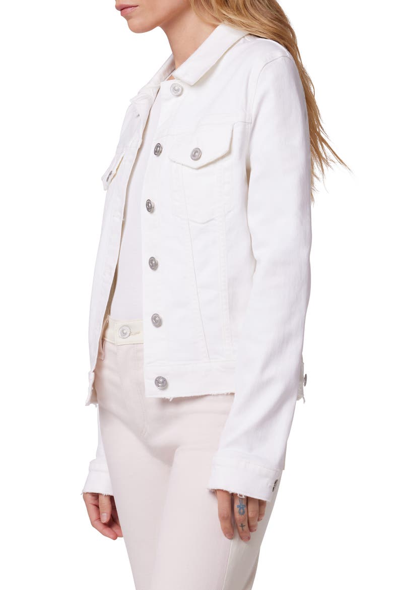 Denim Trucker Jacket, Alternate, color, WHITE