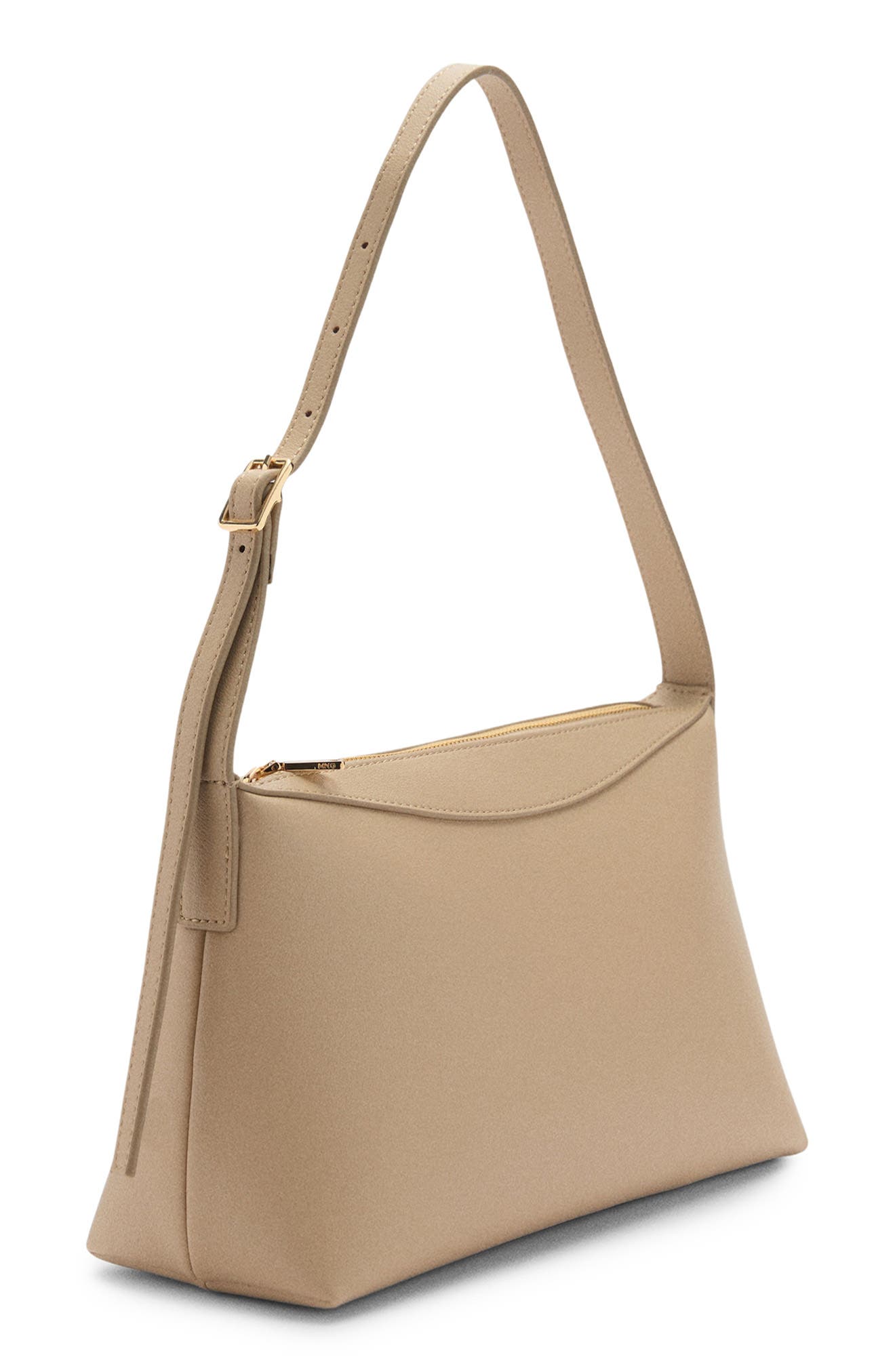 MANGO Faux Leather Shoulder Bag, Alternate, color, 