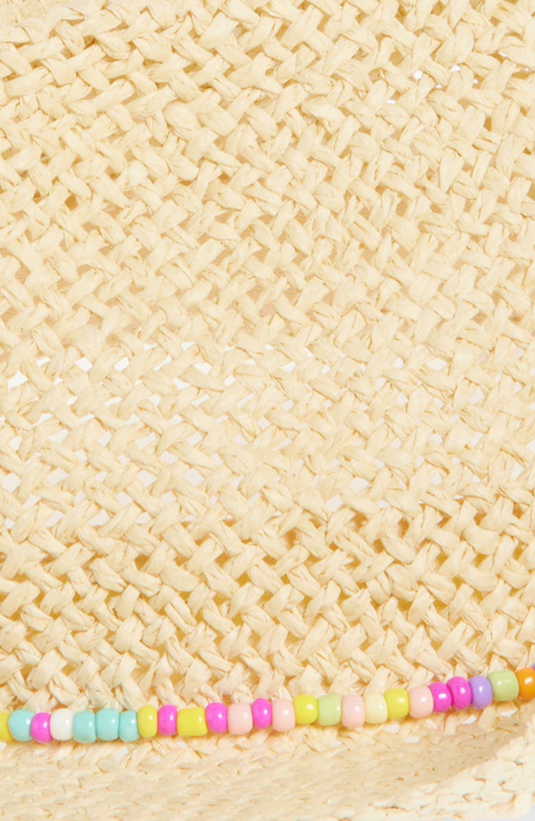 Ruby & Ry Kids' Beaded Straw Cowboy Hat, Alternate, color, 