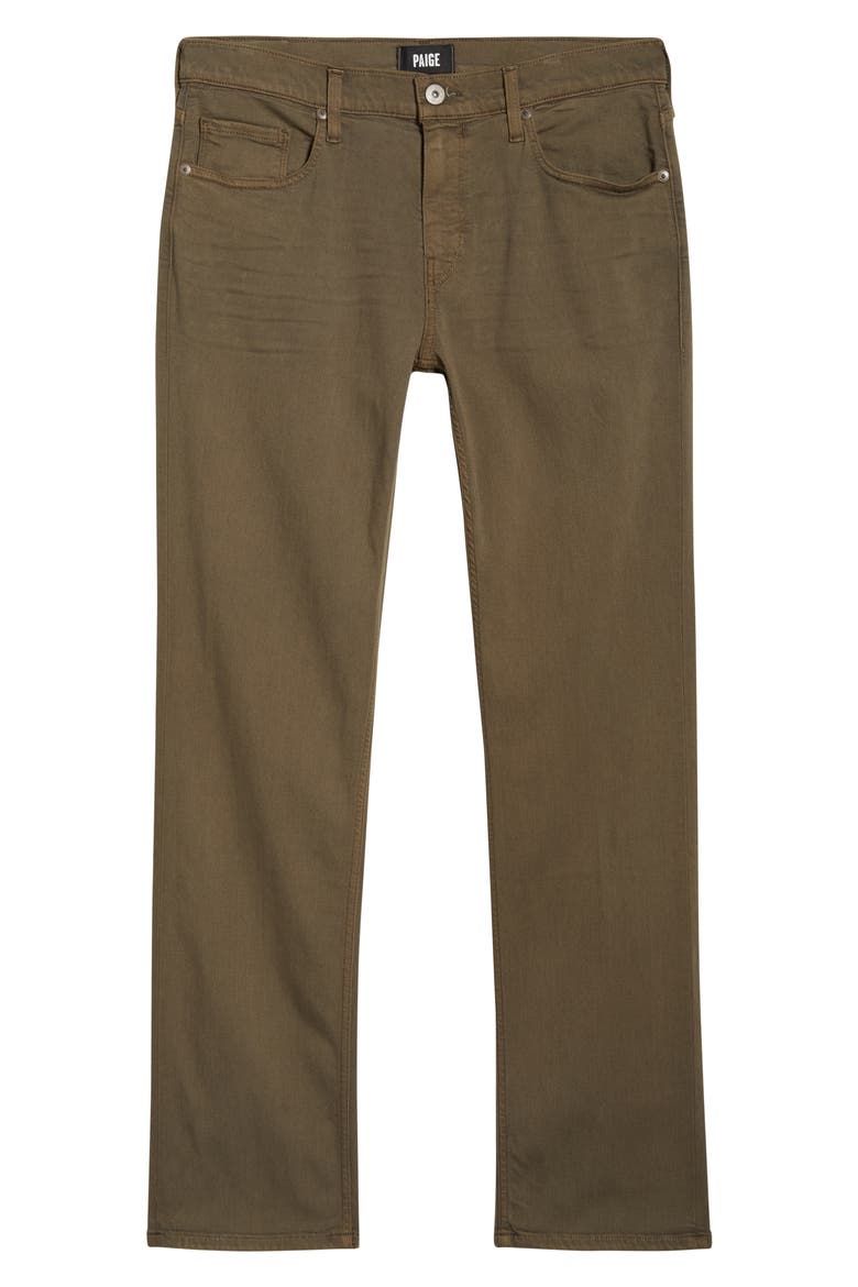 Transcend Normandie Straight Stretch Jeans, Alternate, color, VINTAGE DESERT TAUPE