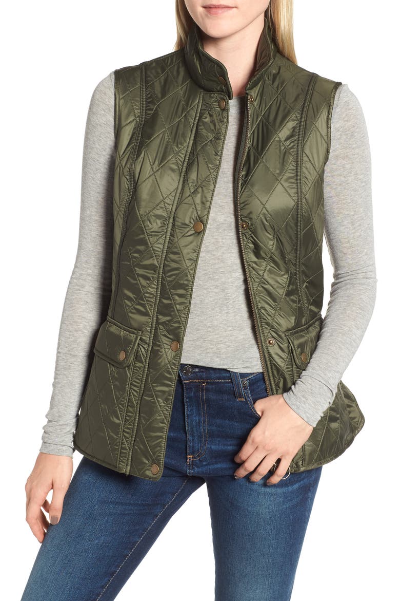 Wray Fleece Lined Vest, Main, color, OLIVE