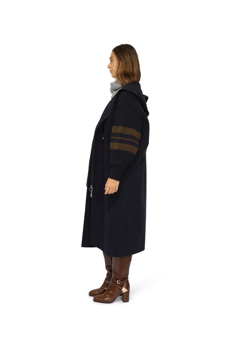Cool Kid Hooded Coat, Alternate, color, Navy