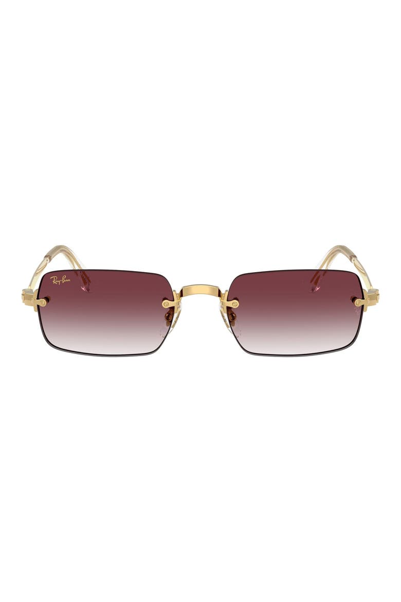 54mm Gradient Oval Sunglasses, Main, color, ARISTA / CLEAR DARK VIOLE