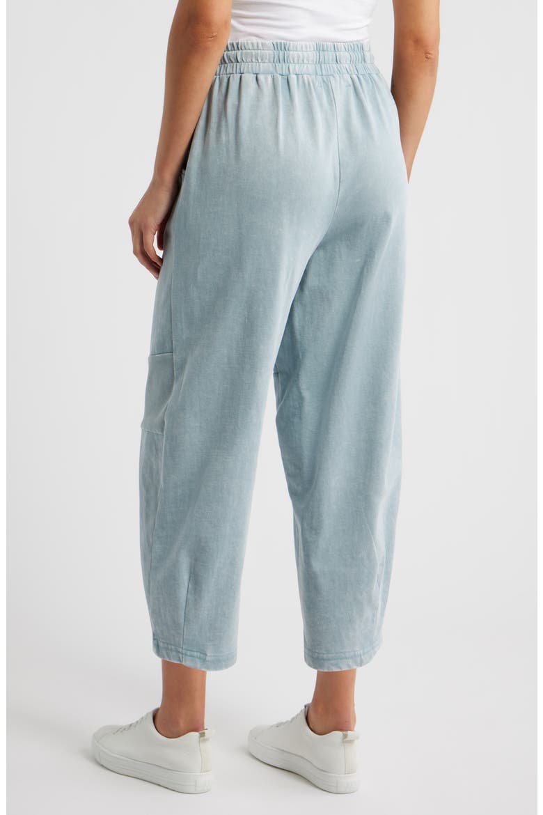 Cotton Barrel Leg Sweatpants, Alternate, color, BLUE GROTTO