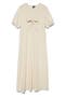 Nethe Tie Front Empire Waist Maxi Dress