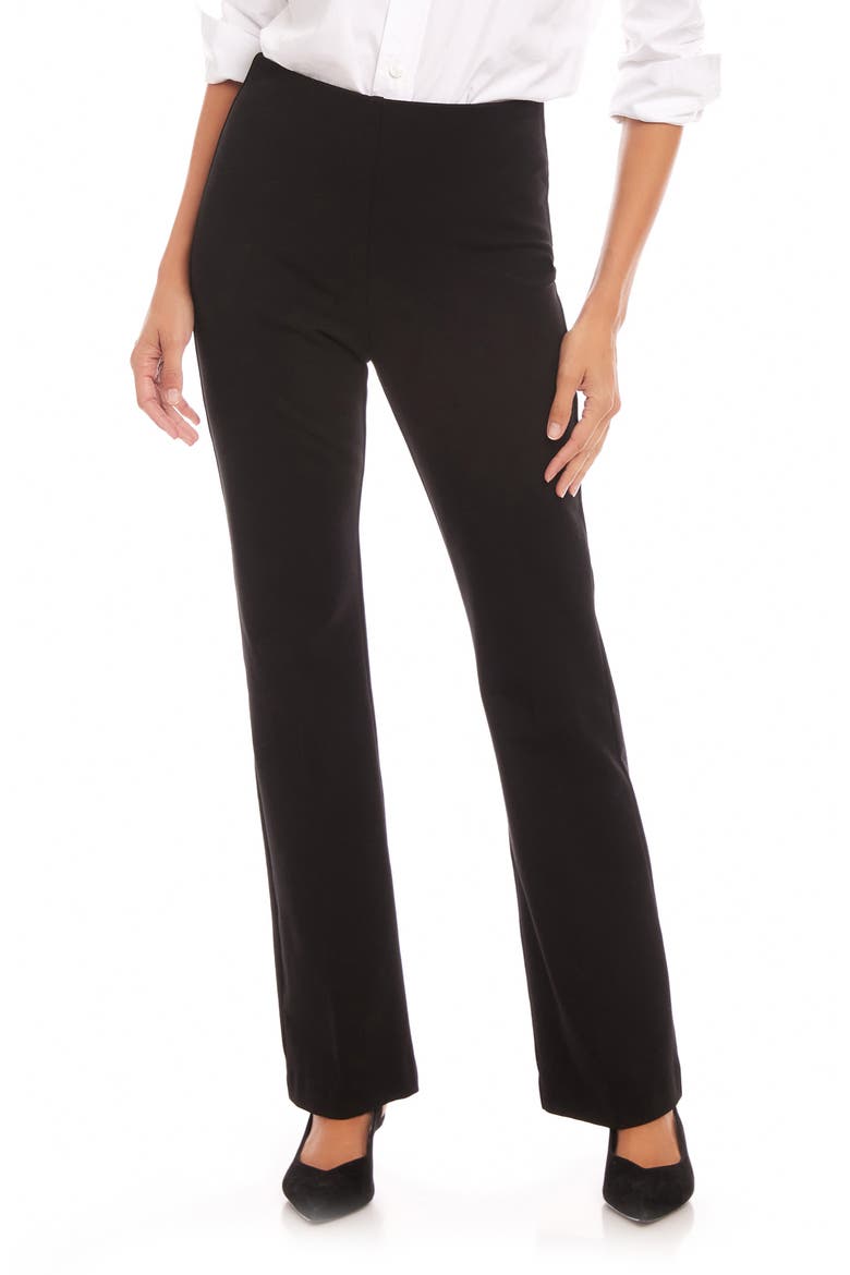 Stretch Twill Bootcut Pants, Main, color, BLACK