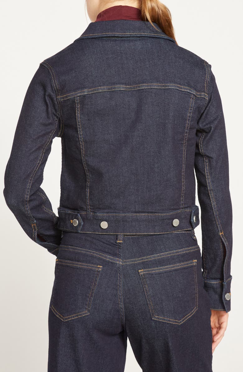 Universal Standard Kelsey Denim Jacket, Alternate, color, Vintage Indigo Selvedge