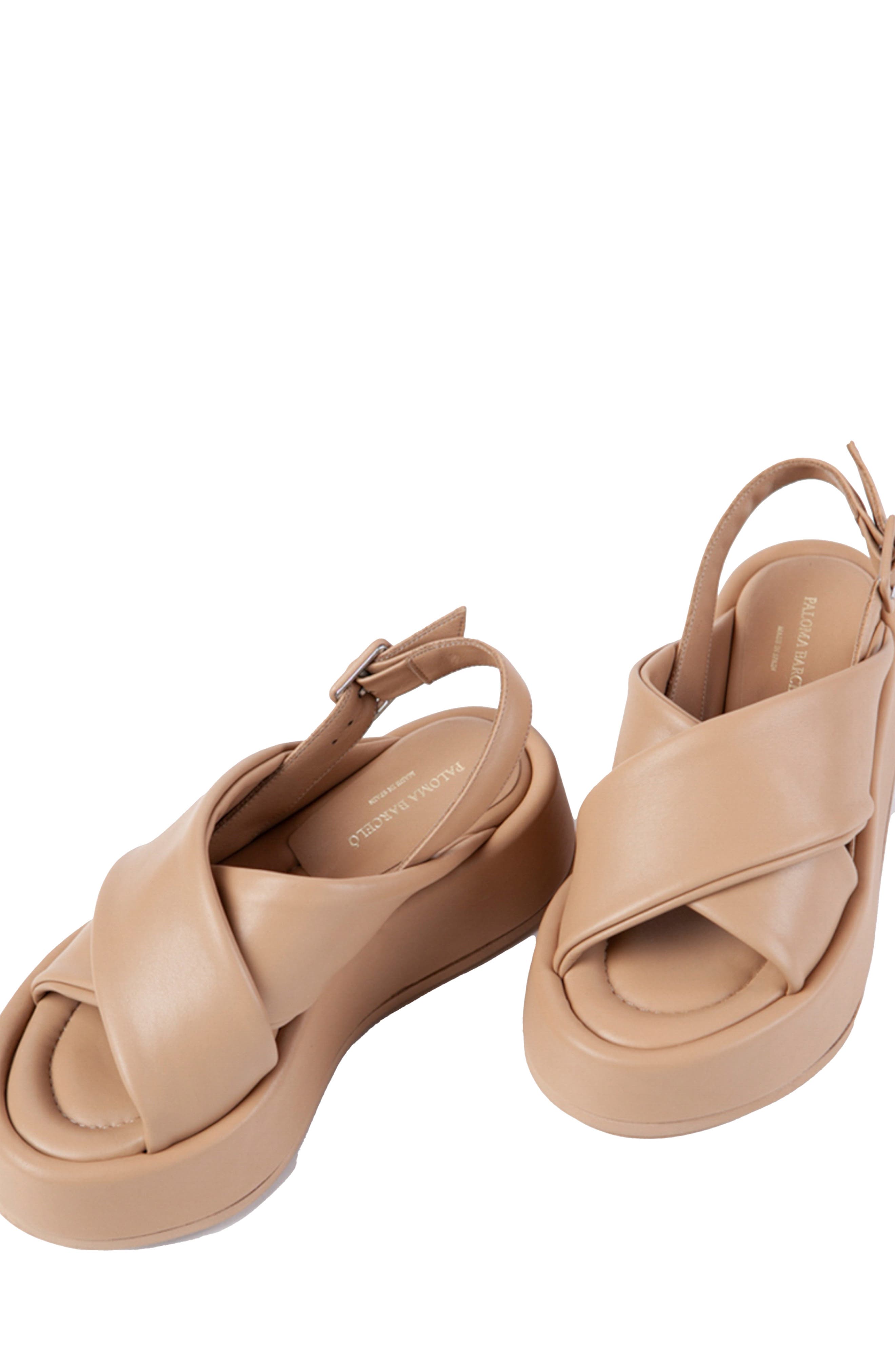 Barbra Platform Slingback Sandal, Alternate, color, NOCCIOLA