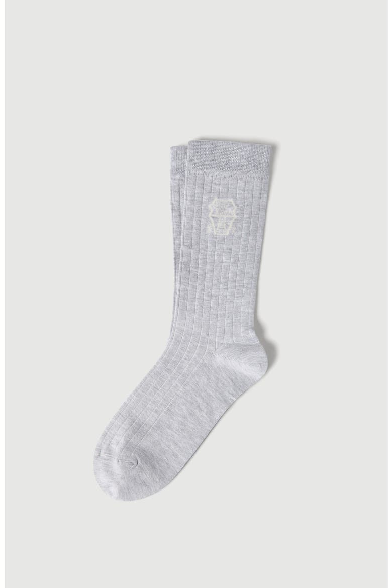 Cotton socks, Main, color, Fog