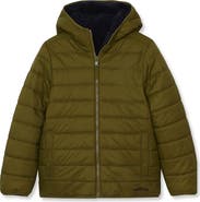 Lands' End Boys Featherfree Reversible Hooded Jacket