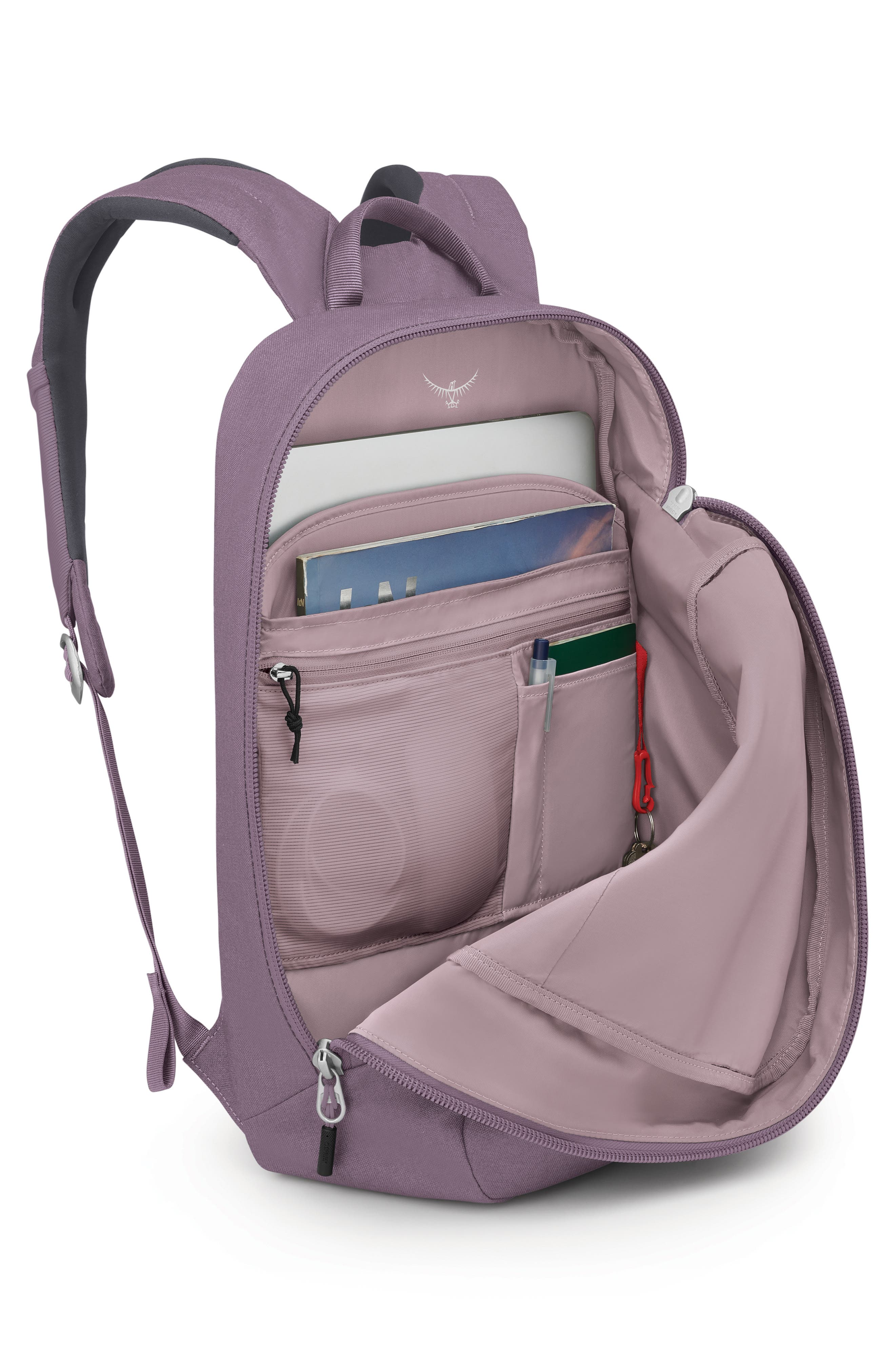 Large Arcane Recycled Polyester Commuter Backpack, Alternate, color, PURPLE DUSK HEATHER