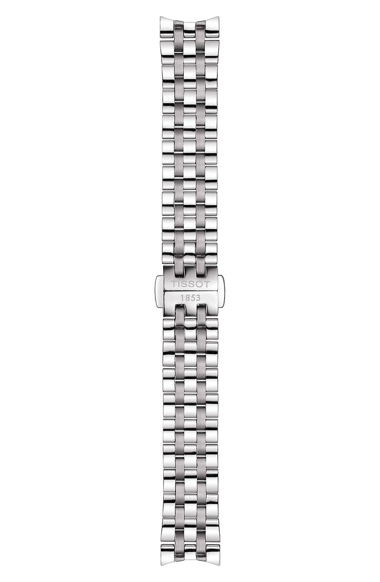 Tissot T-Classic Carson Diamond Bracelet Watch, 30mm, Alternate, color, Silver