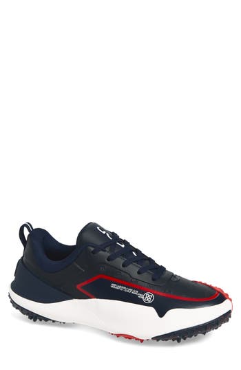 G/fore G/18 Embossed Skull & Tees Golf Shoe In Twilight/ Lava