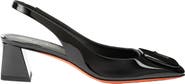 Santoni Women's Lemon Patent Sling Back