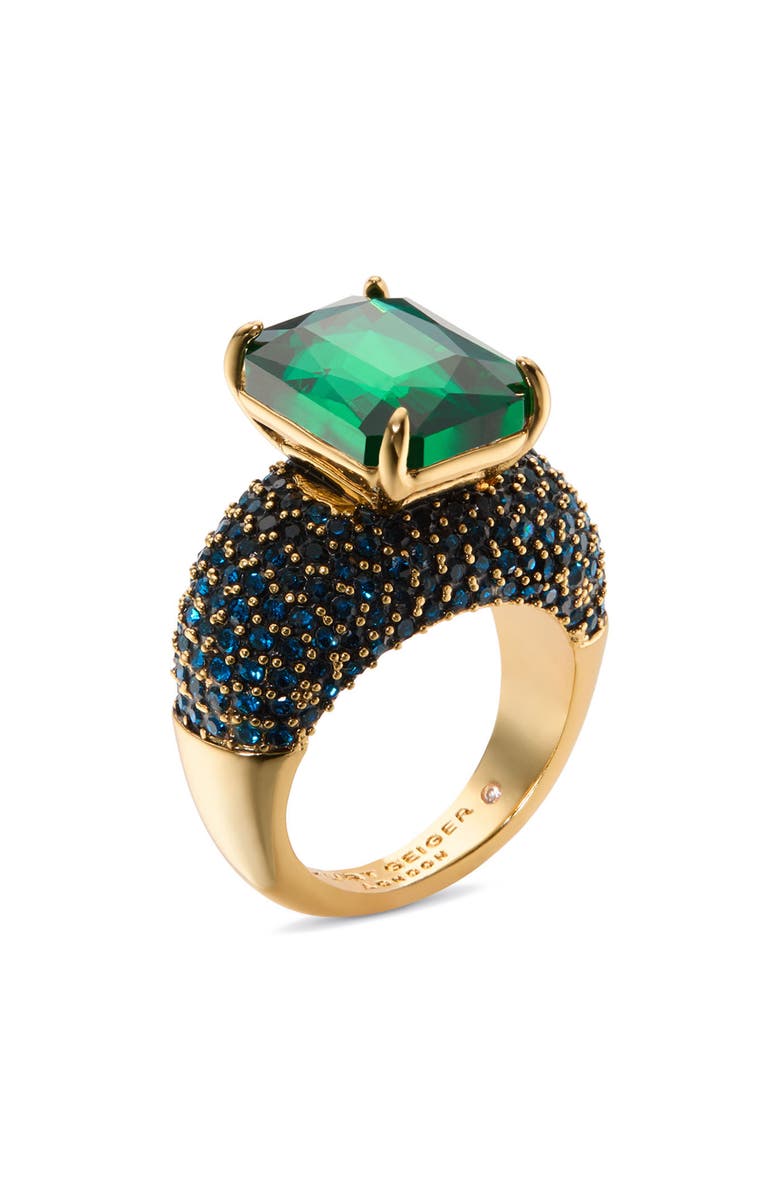 Kurt Geiger London Pavé Stone Cocktail Ring, Main, color, 